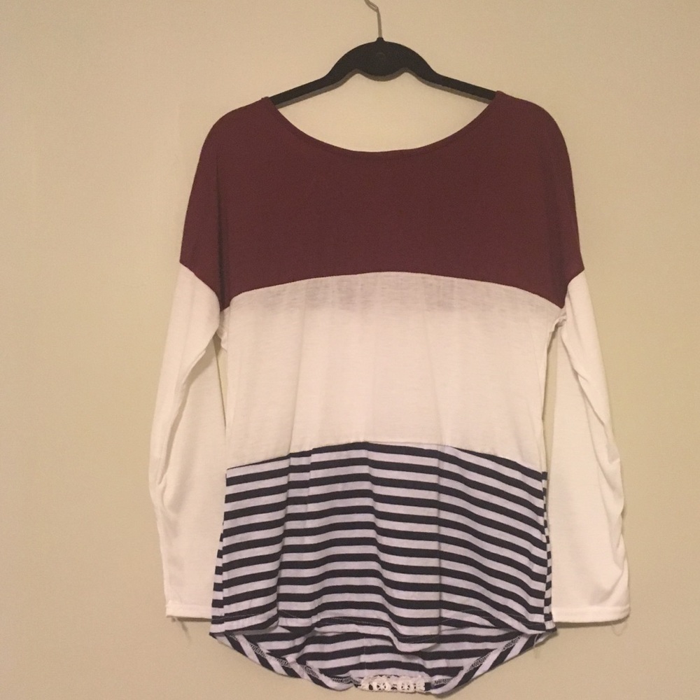 Striped Color Block Long Sleeve